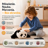 AI PANDA – interaktywna pluszowa zabawka i maskotka z AI dla dzieci 3+, mówi, odpowiada na pytania, uczy i bawi