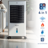 Przenośny klimatyzator Zenet ZET-481 4w1 – klimatyzator ewaporacyjny wodny bez węża z funkcją ogrzewania i wkładami chłodzącymi