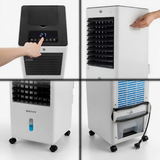 Przenośny klimatyzator Zenet ZET-481 4w1 – klimatyzator ewaporacyjny wodny bez węża z funkcją ogrzewania i wkładami chłodzącymi