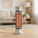 Promiennik podczerwieni przenośny Zenet ZET-516, Grzejnik promiennik, srebrny, 1000W