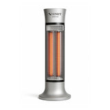 Promiennik podczerwieni przenośny Zenet ZET-516, Grzejnik promiennik, srebrny, 1000W