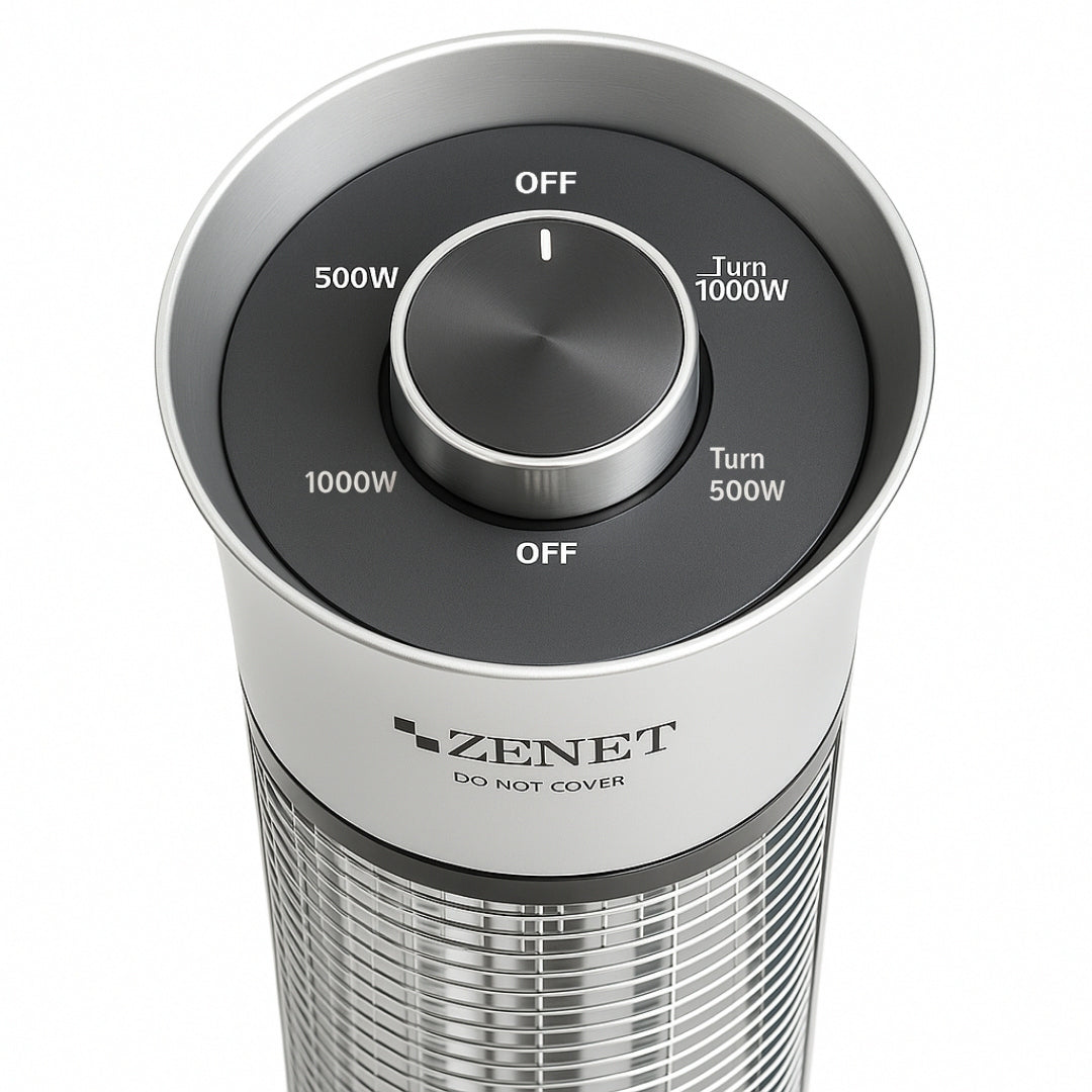 Promiennik podczerwieni przenośny Zenet ZET-516, Grzejnik promiennik, srebrny, 1000W